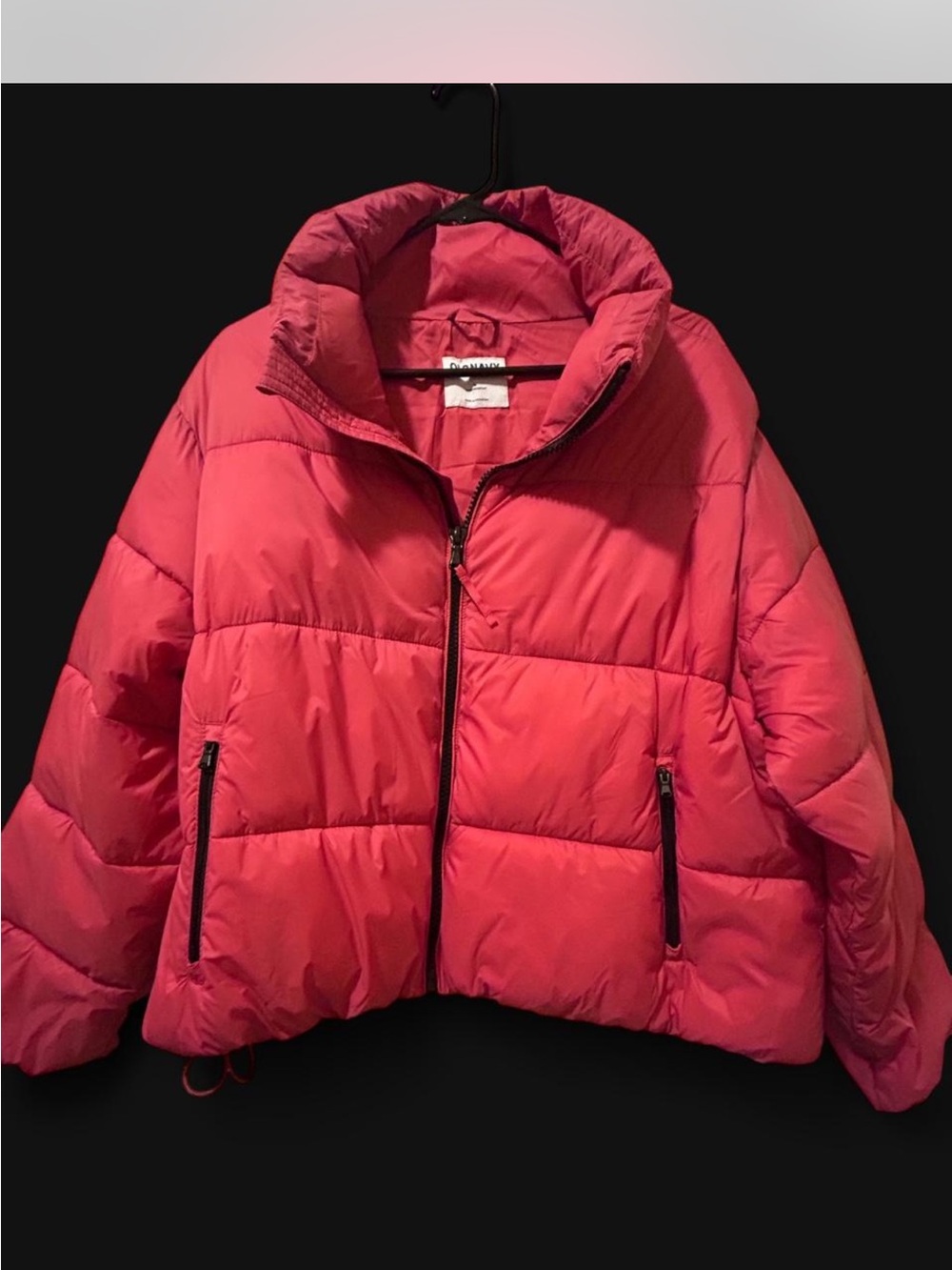 Old Navy Bright Red Quilted Puffer Jacket